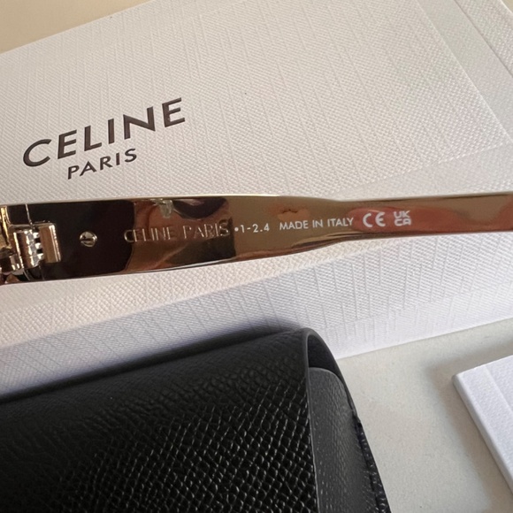 CELINE EYEWEAR Oval-frame silver-tone and acetate sunglasses - Picture 5 of 9